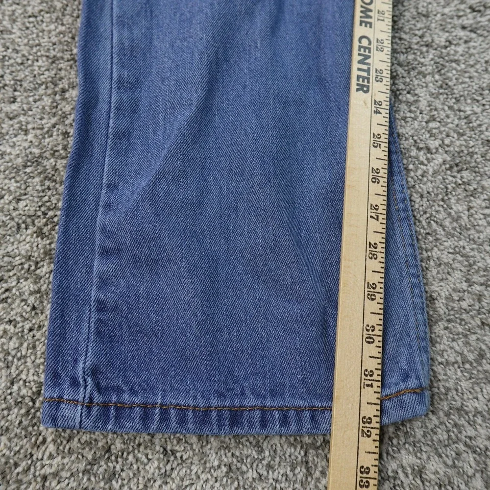 Levis Jeans Mens 36X32 Dark Blue Denim Pants 505 Straight Leg Western Cowboy Y2K